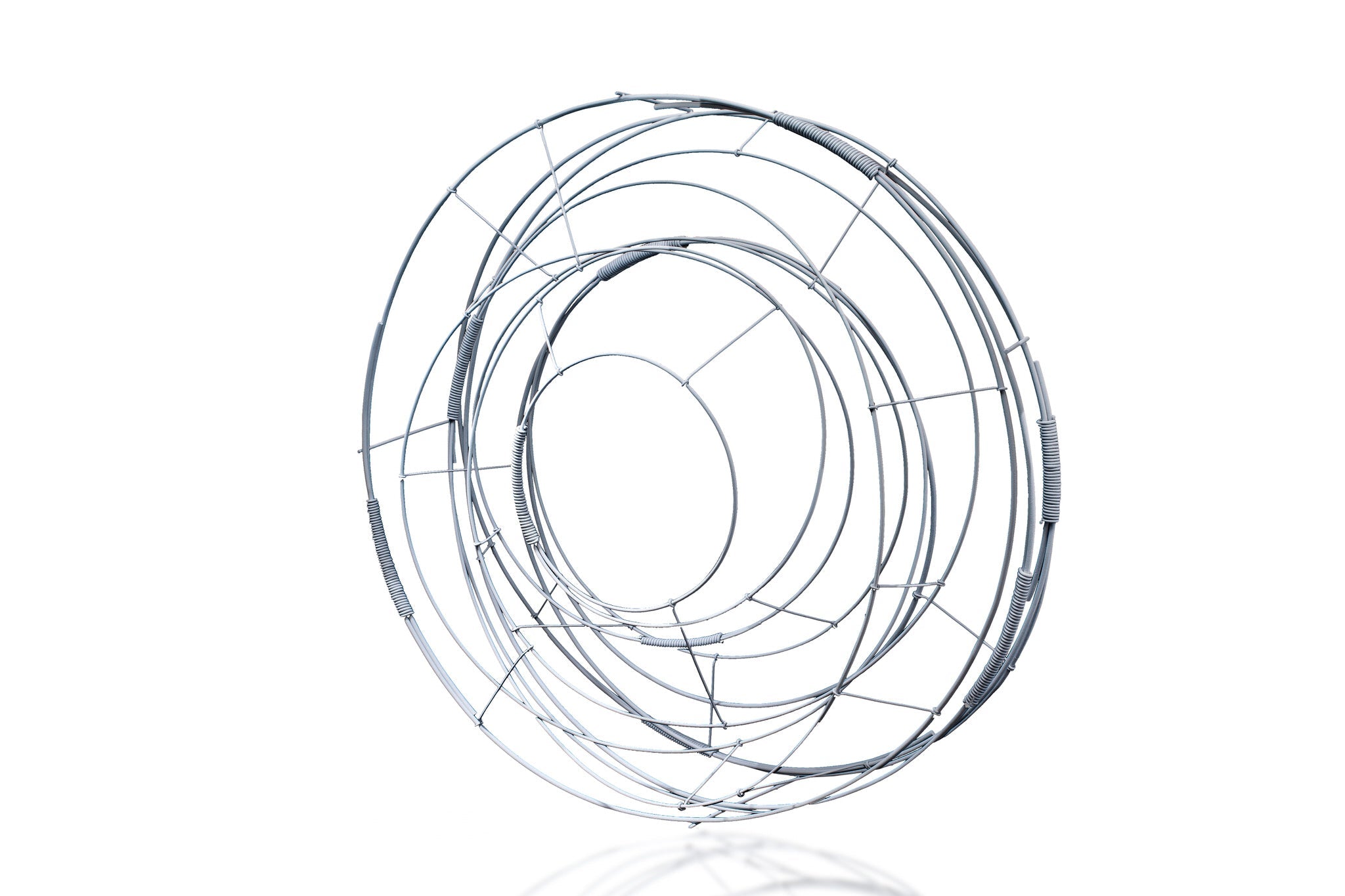 White Circle Sculpture