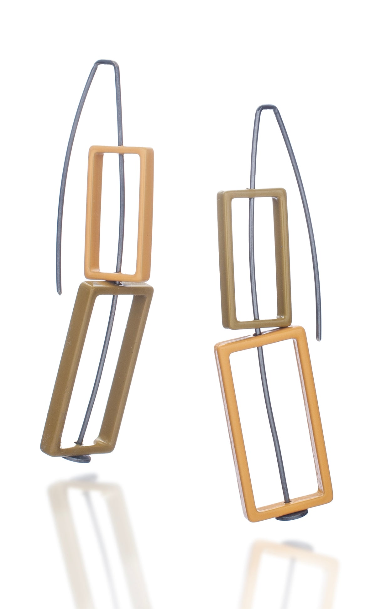 Double Rectangle Earrings