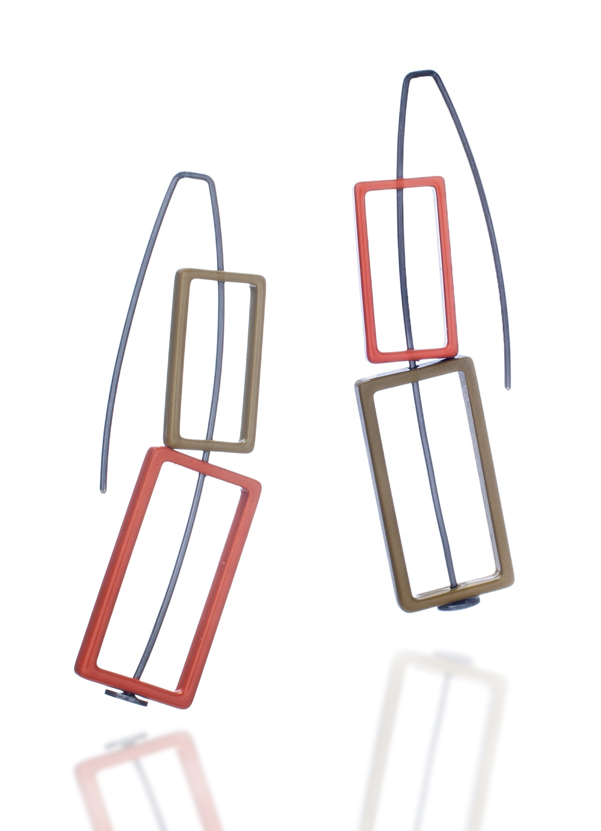 Double Rectangle Earrings