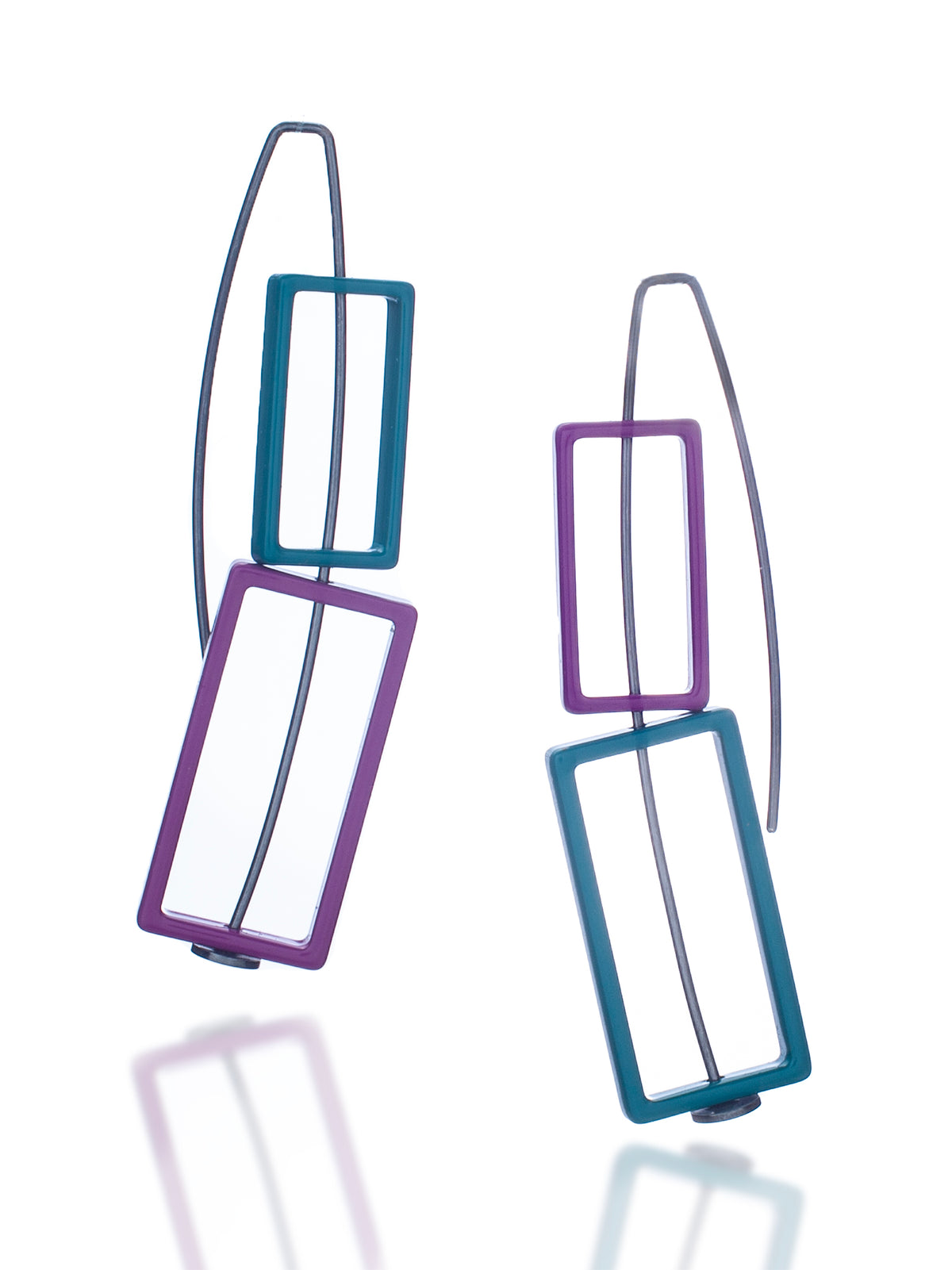 Double Rectangle Earrings