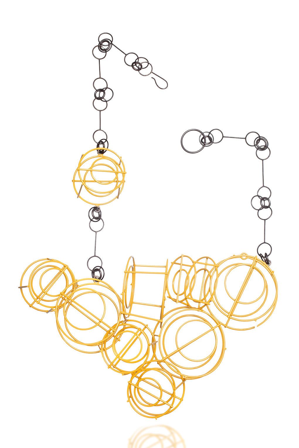 Yellow Cluster Necklace
