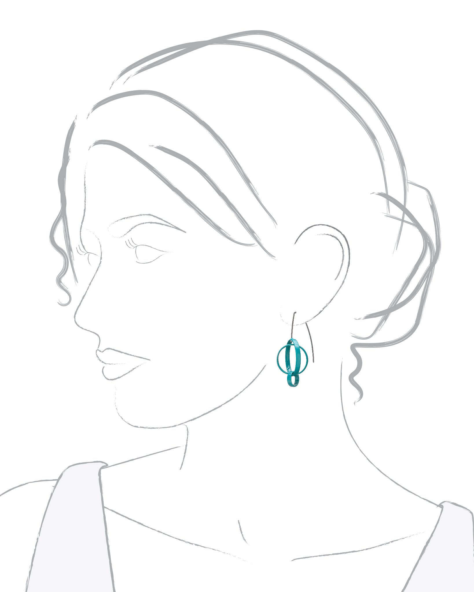 3 Circle Earrings