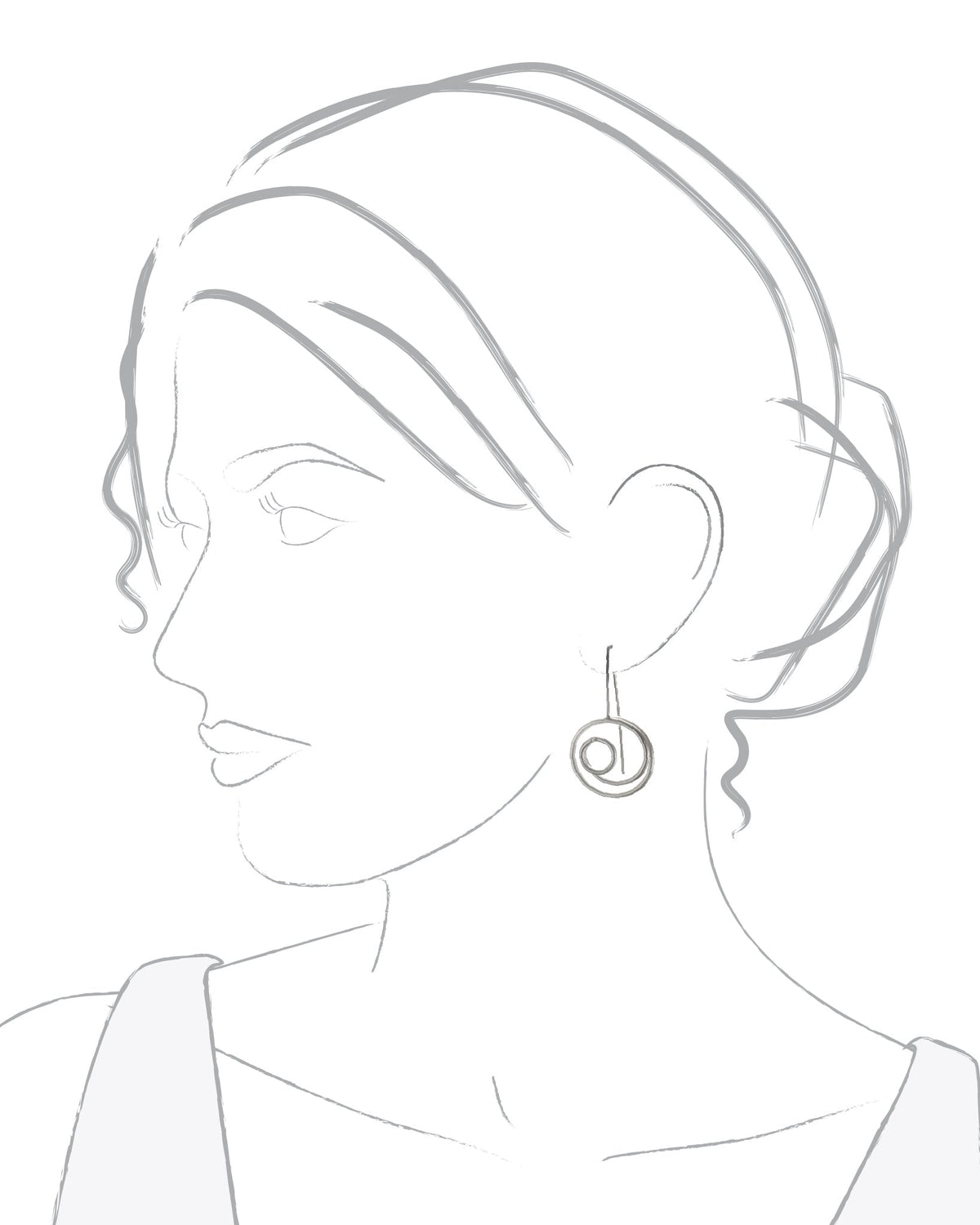 Medium Circle in Circle Earrings