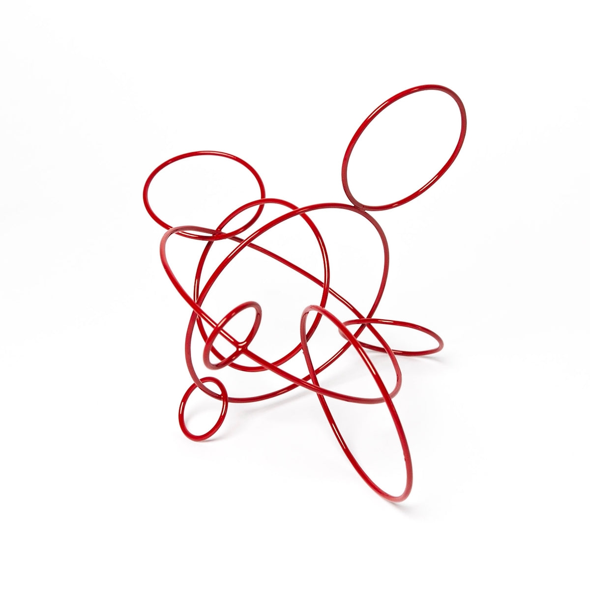 Circle Study Sculpture in Red