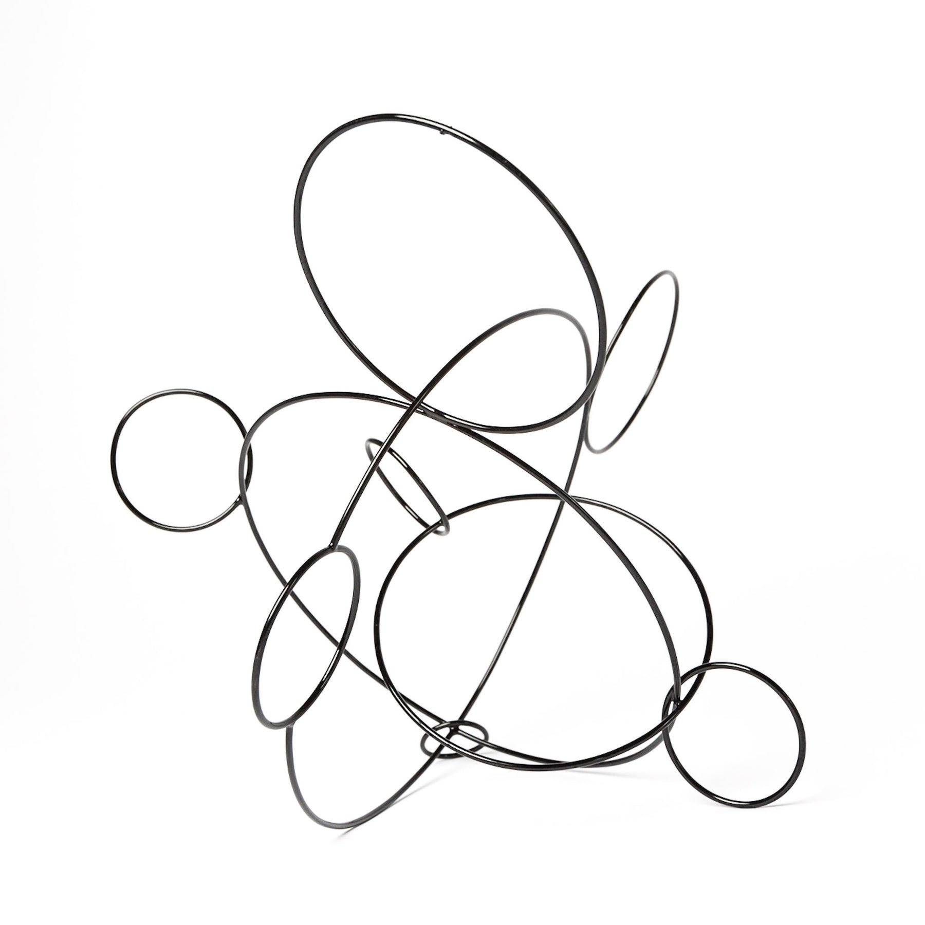 Circle Study Sculpture in Black