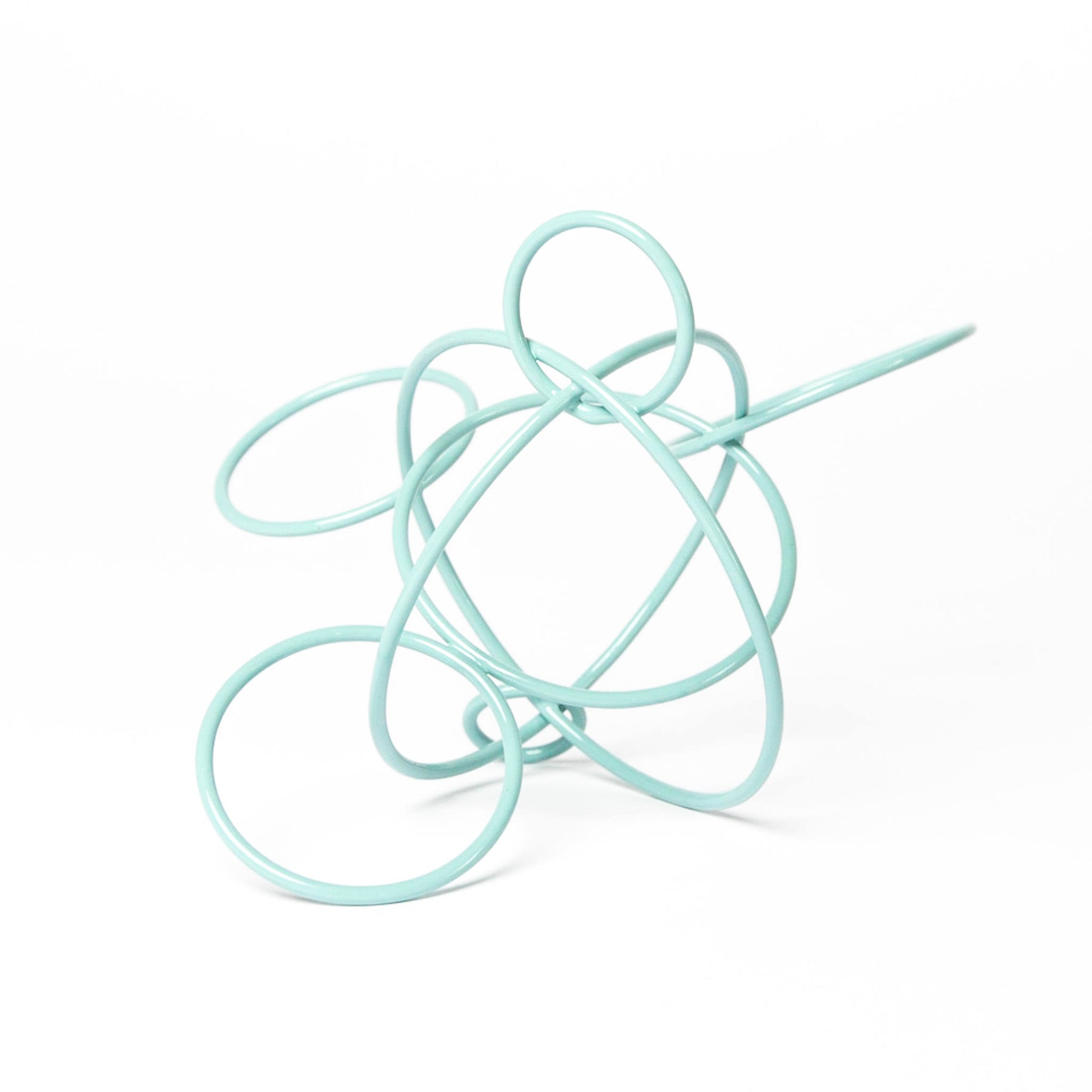 Circle Study Sculpture in Baby Blue