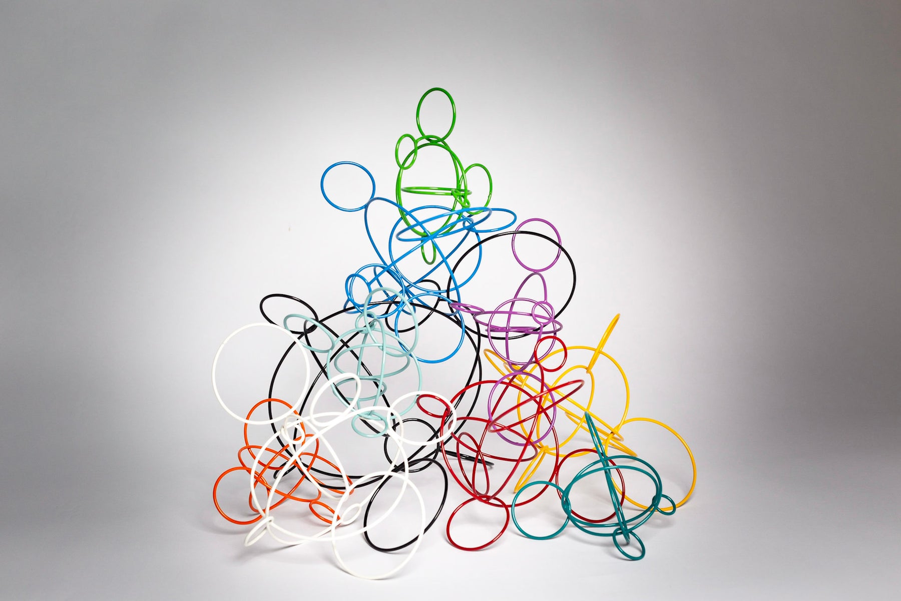 Circle Study Sculpture in Baby Blue