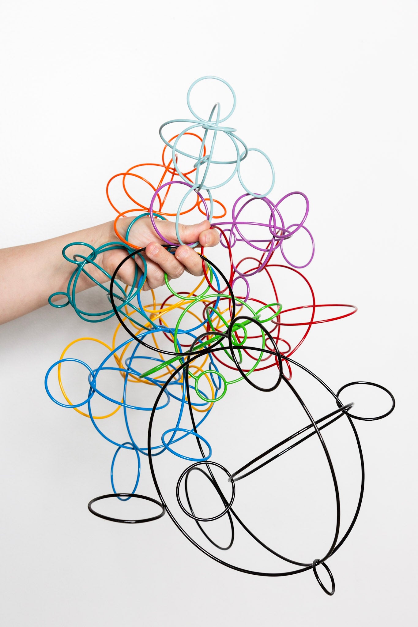 Circle Study Sculpture in Teal