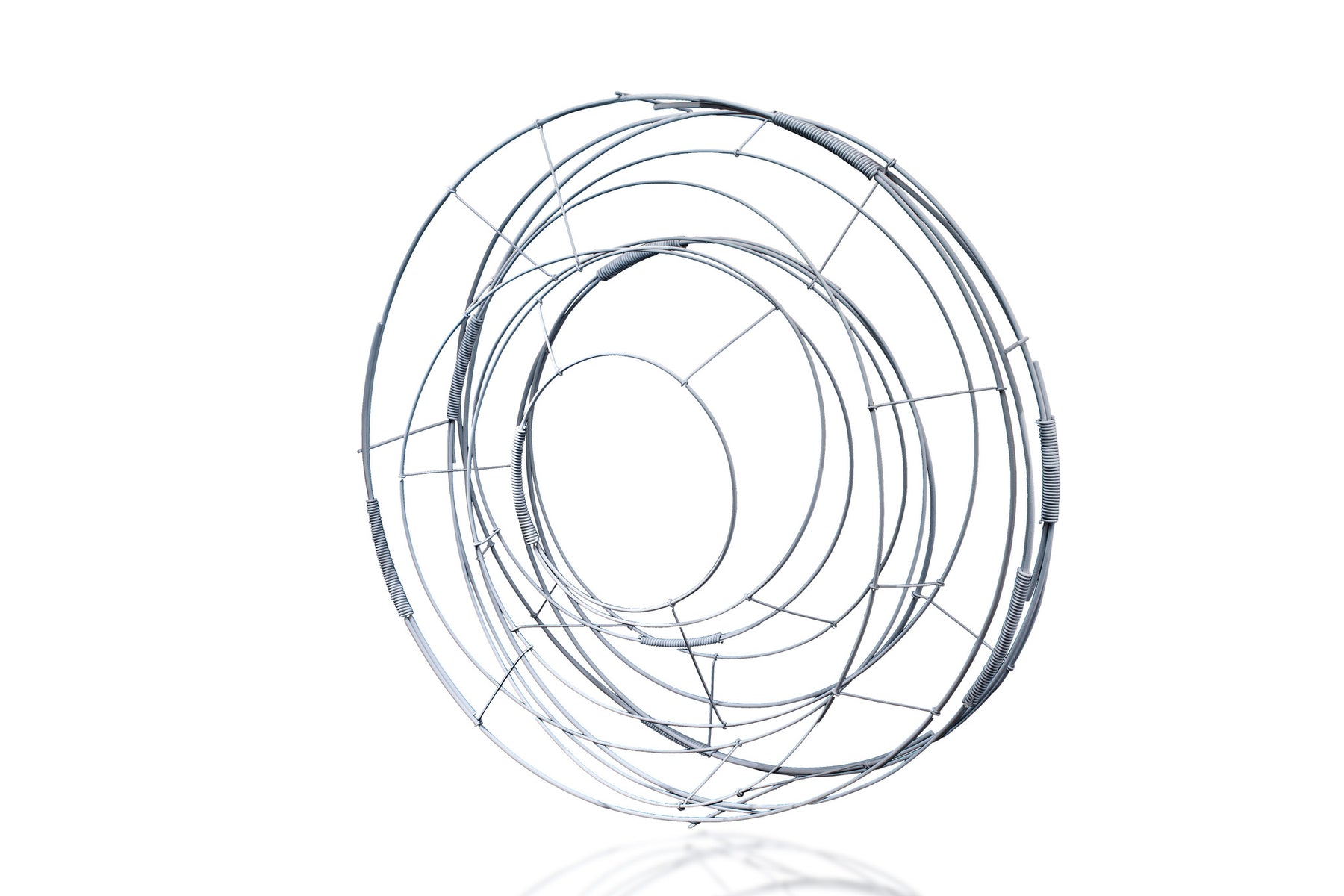 White Circle Scuplture