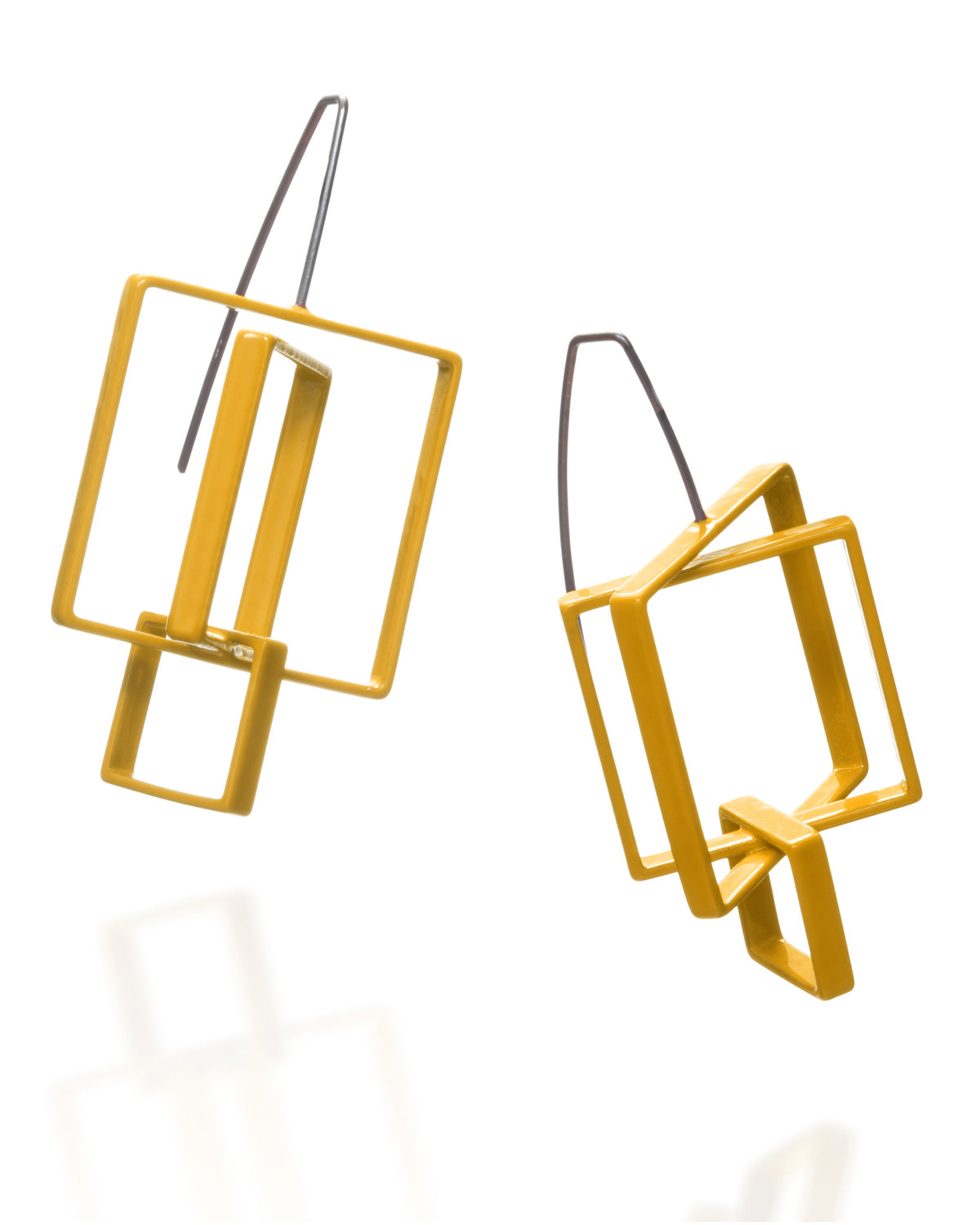 3 Square Earrings