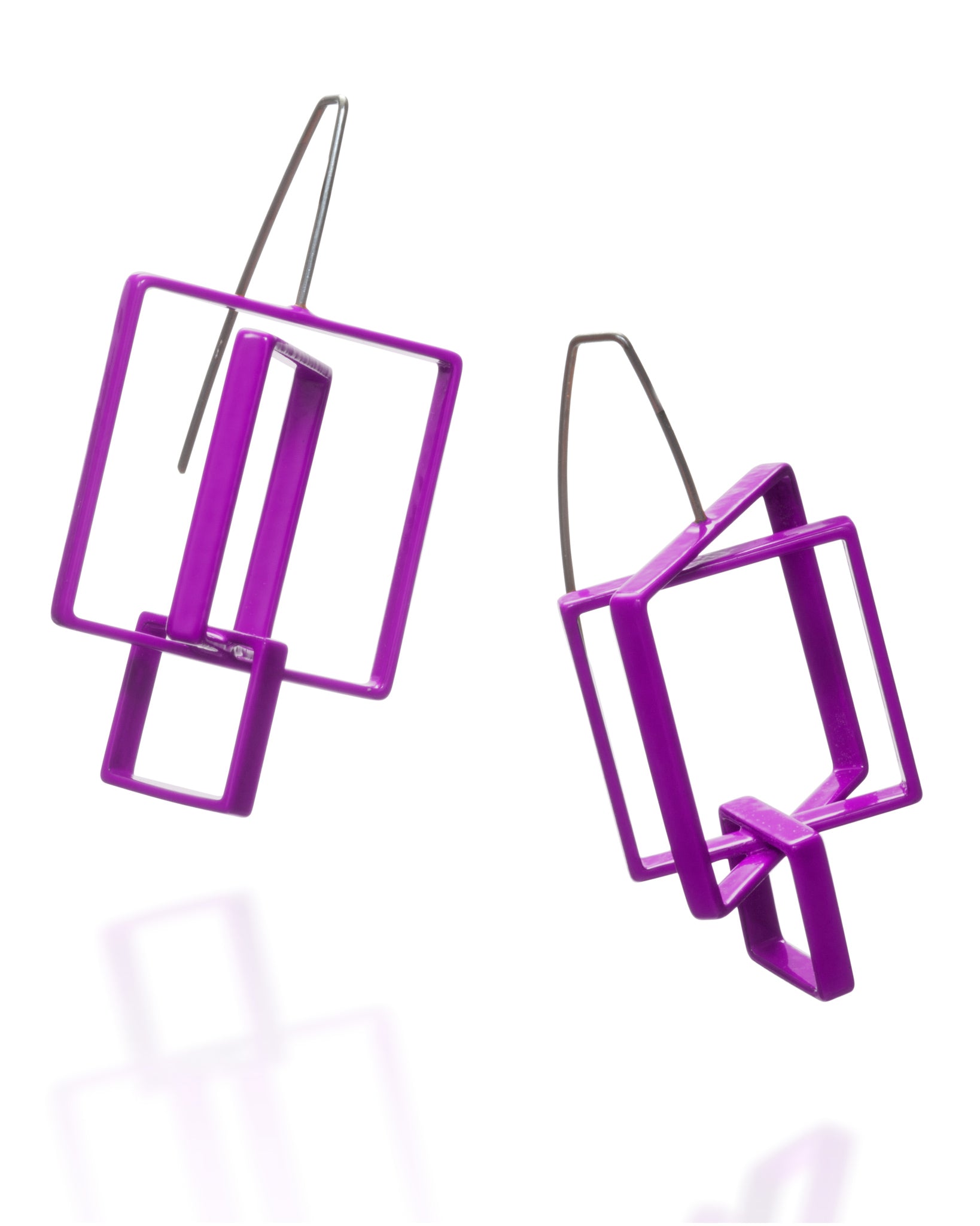 3 Square Earrings