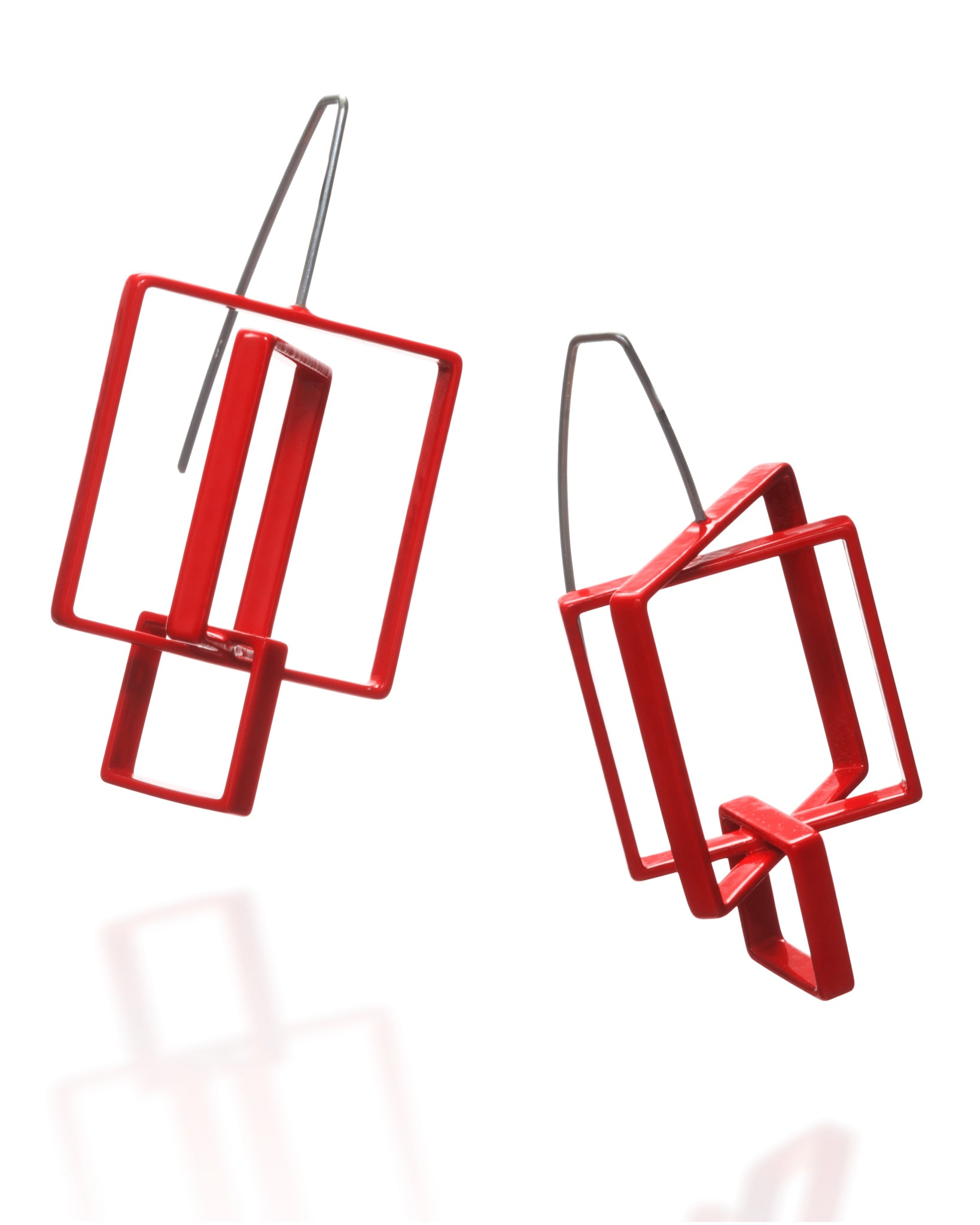3 Square Earrings