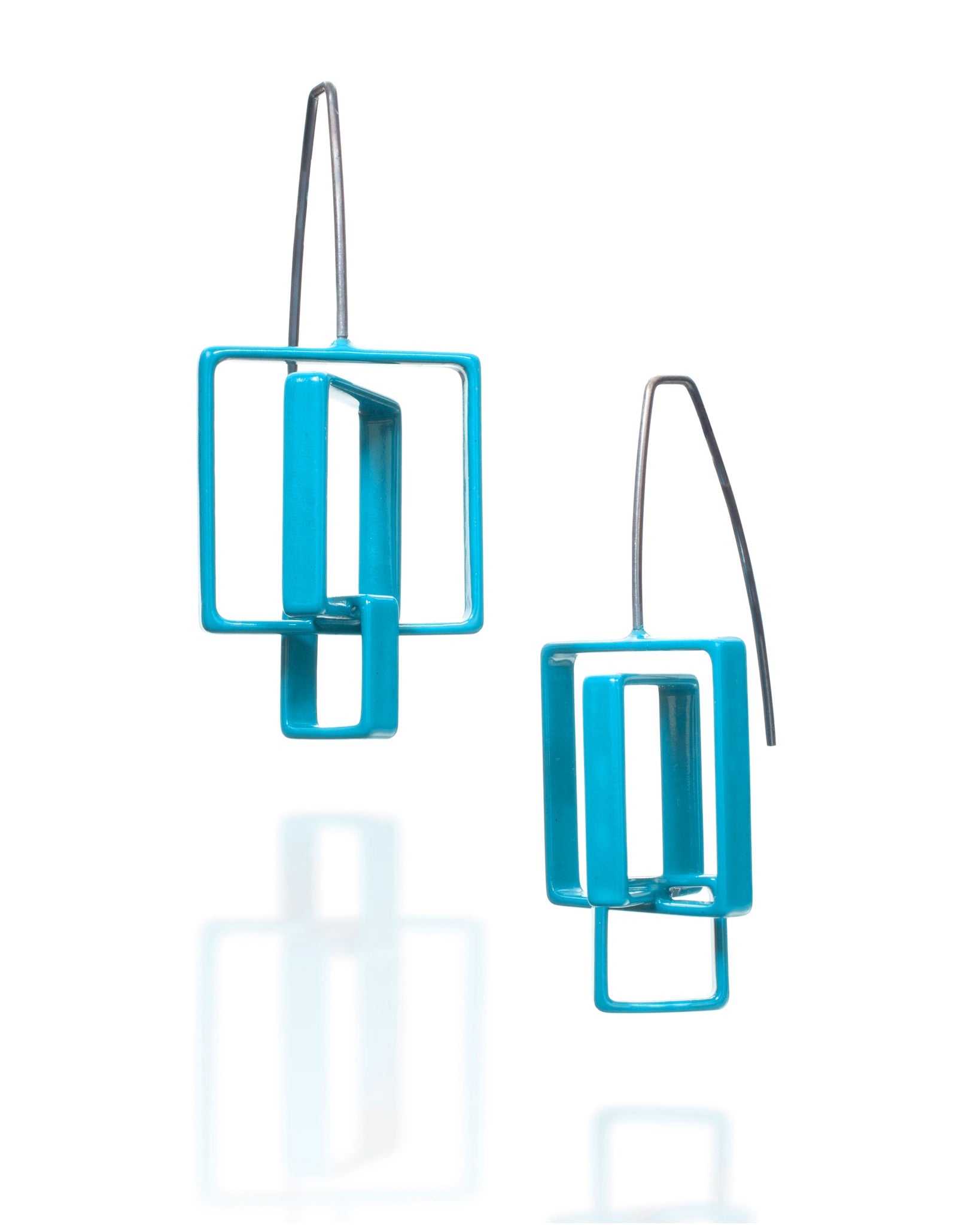 3 Square Earrings
