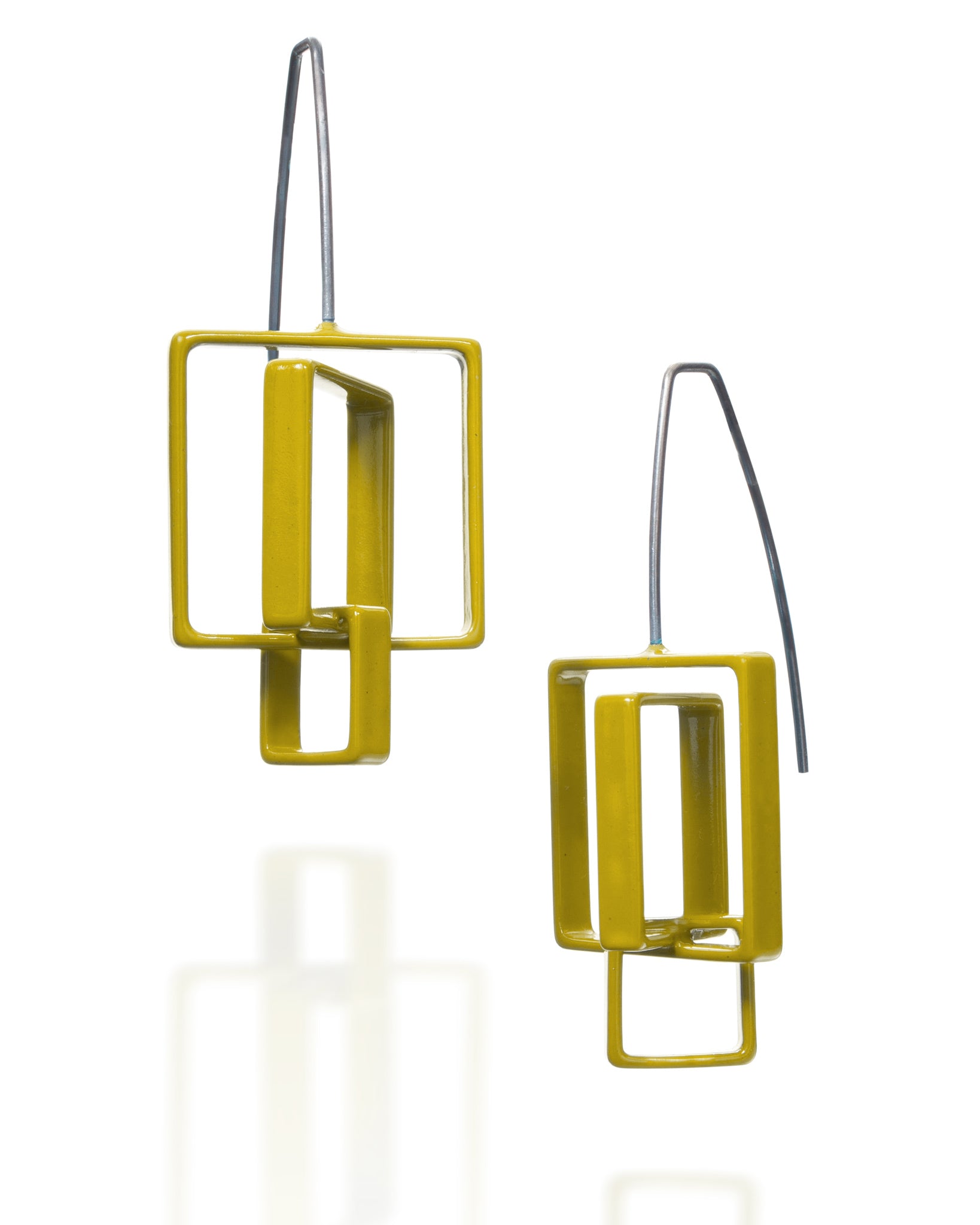 3 Square Earrings
