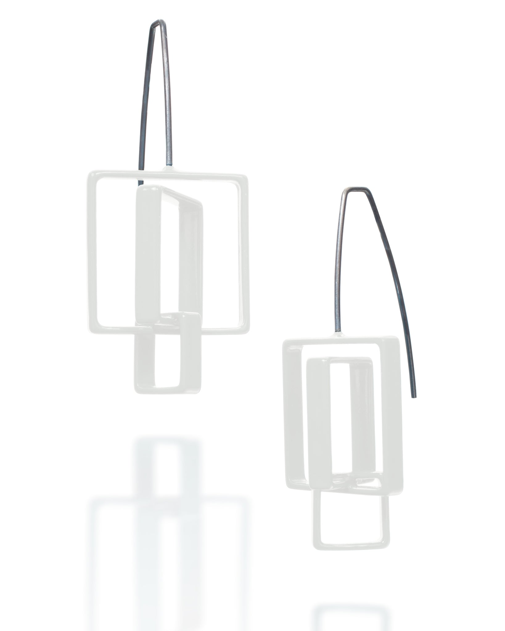 3 Square Earrings