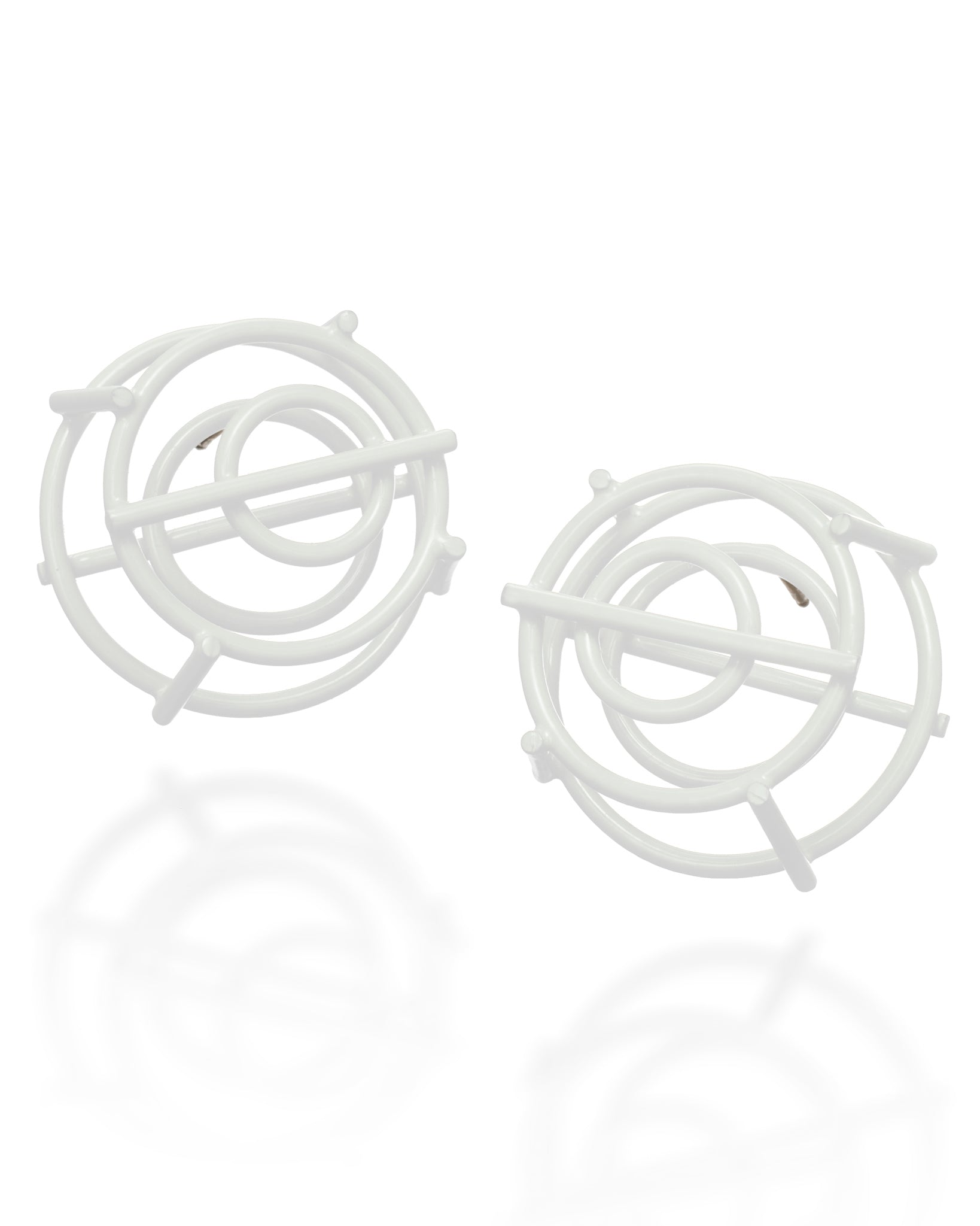 Small Circle Structure Earrings