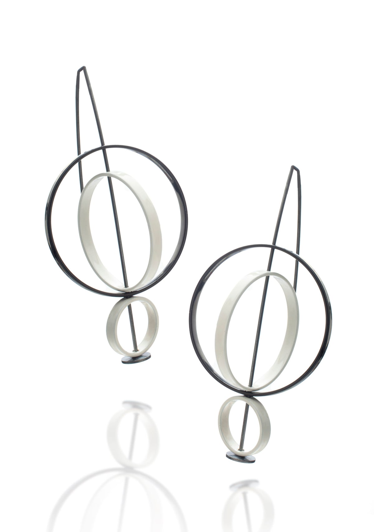 Moveable 3 Circle Earrings