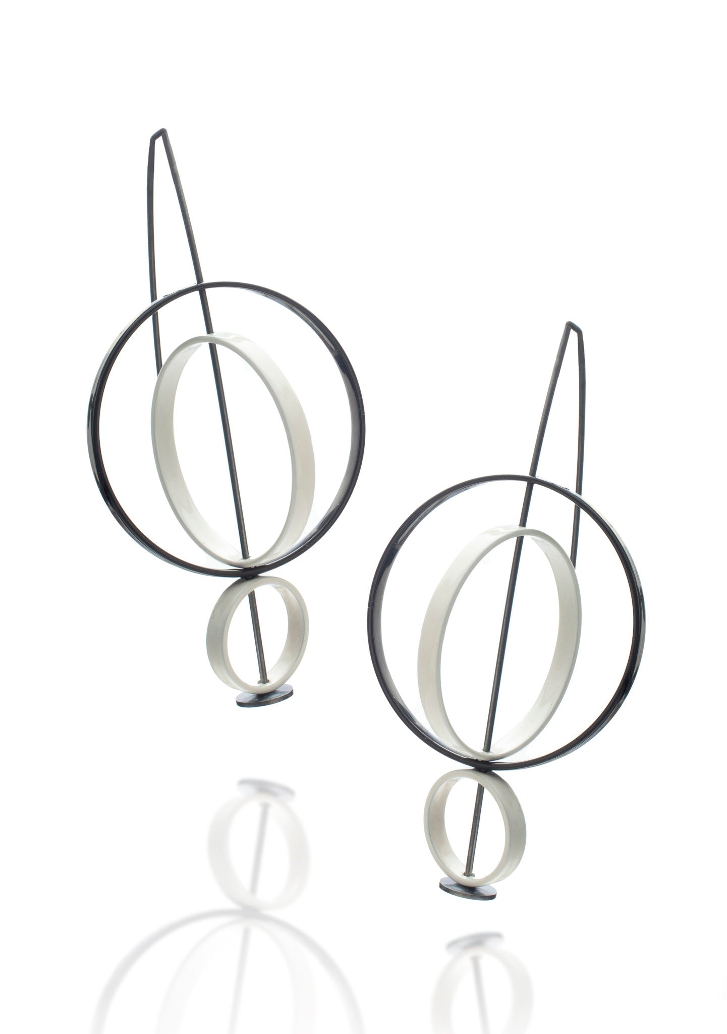 Moveable 3 Circle Earrings