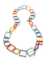 Rainbow Square Necklace