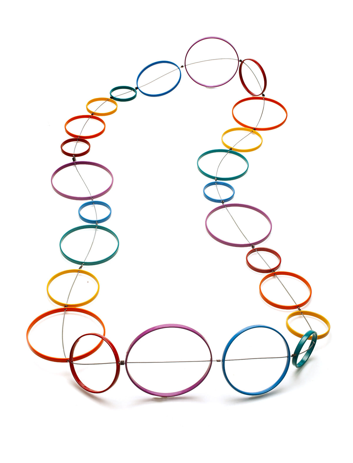 Rainbow Circles Necklace