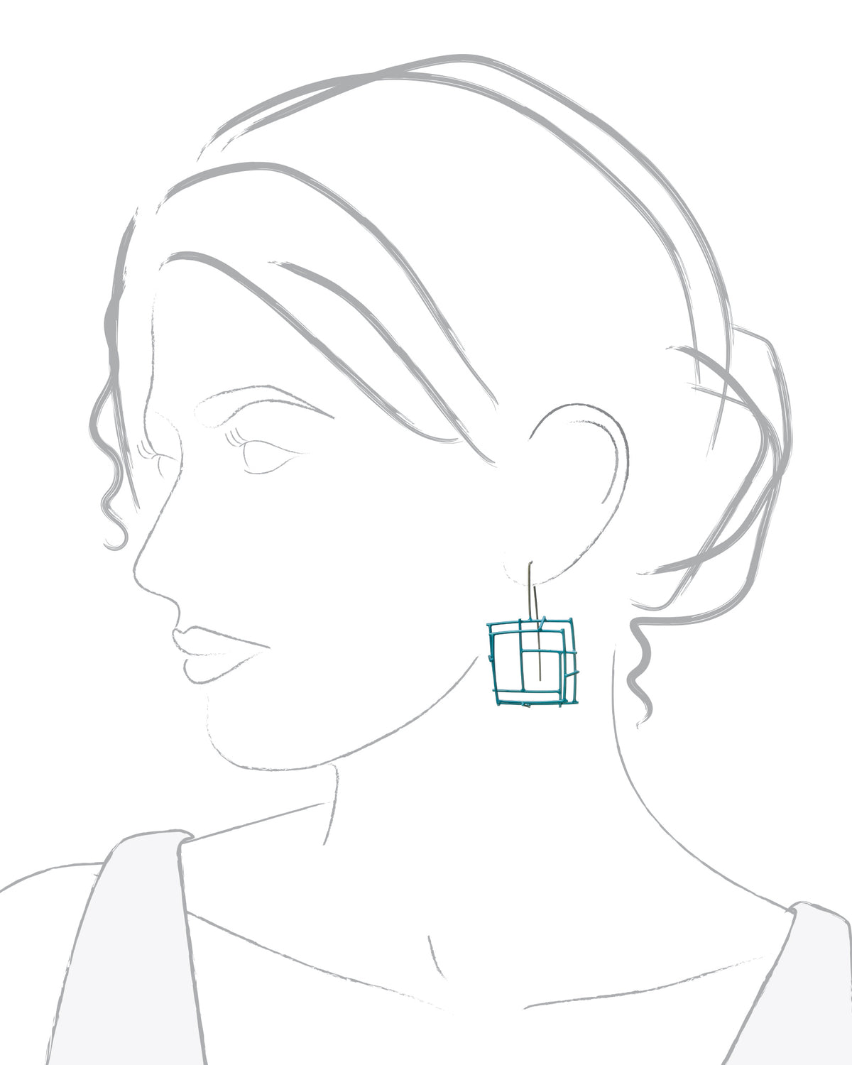 Square Structure Earrings