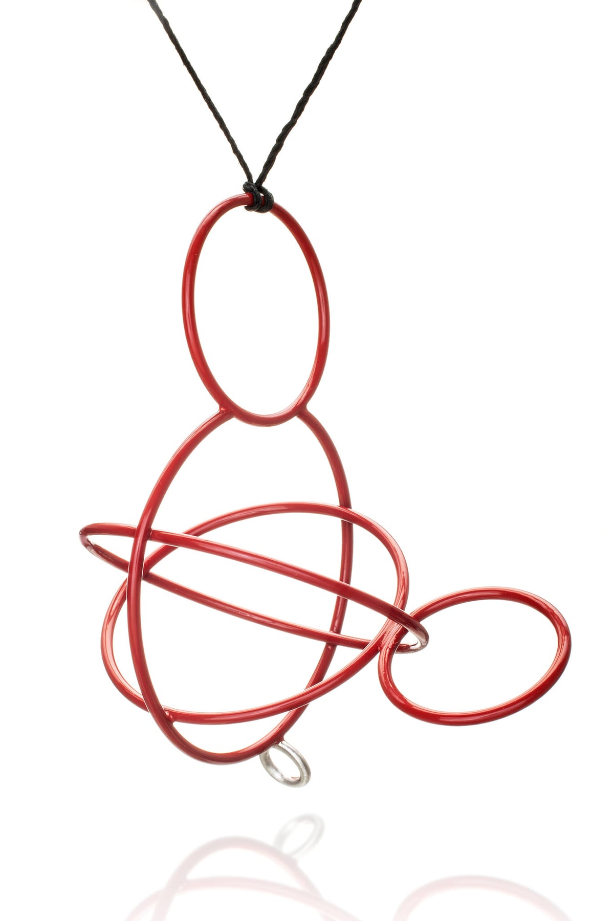 Red Circle Study Pendant