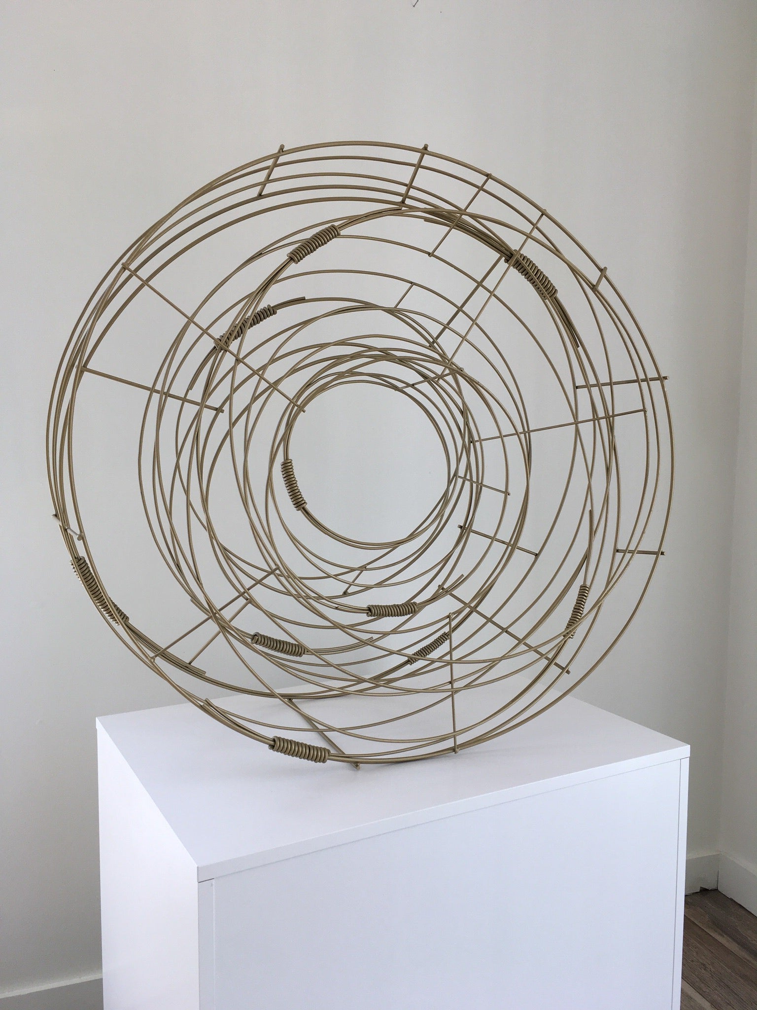Circle Sculpture in Gold