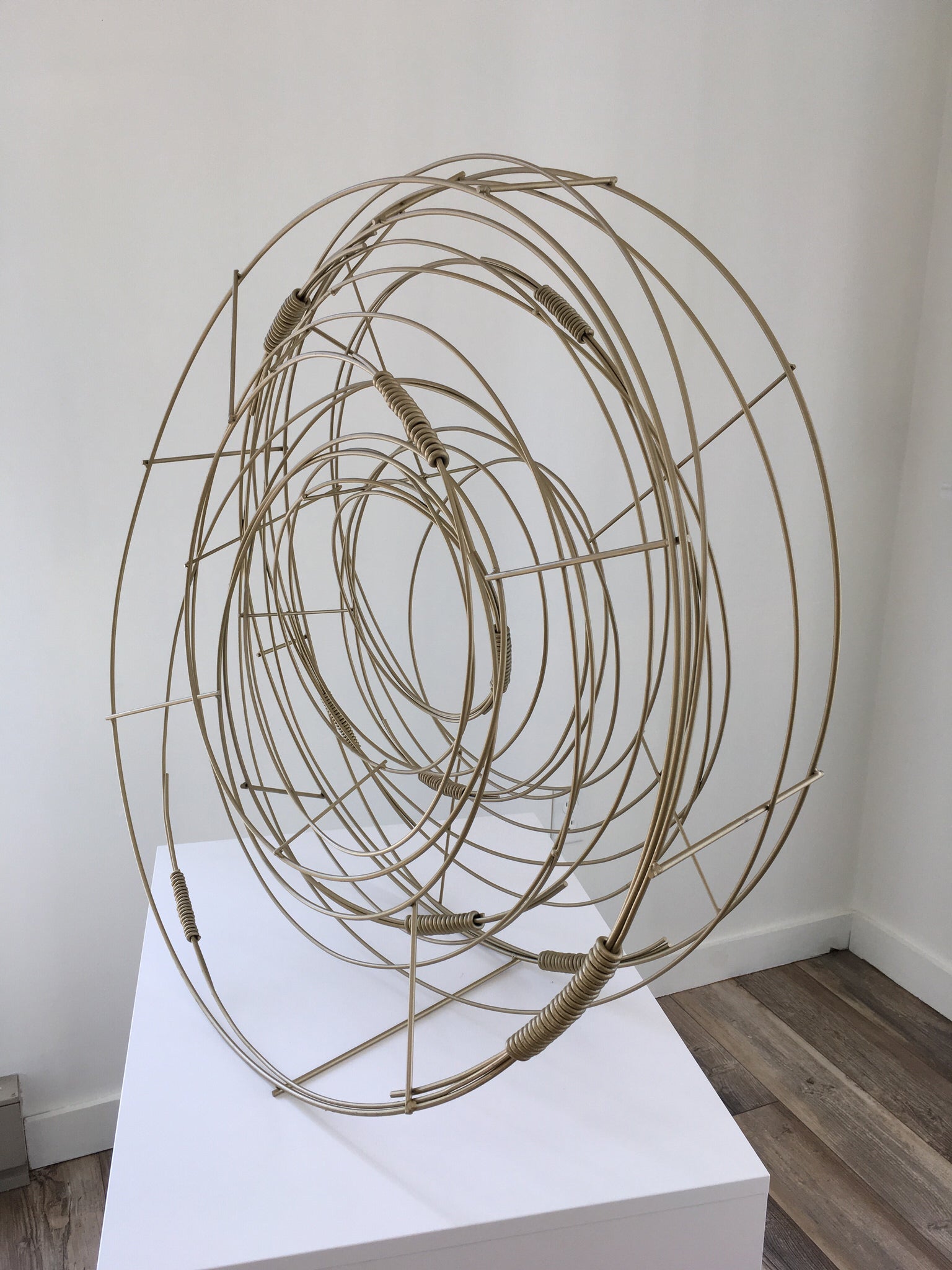 Circle Sculpture in Gold