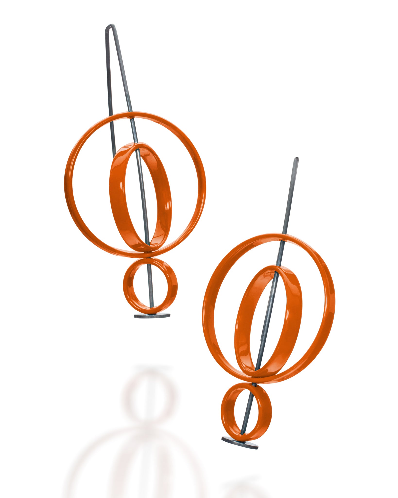 Moveable 3 Circle Earrings