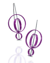 Moveable 3 Circle Earrings