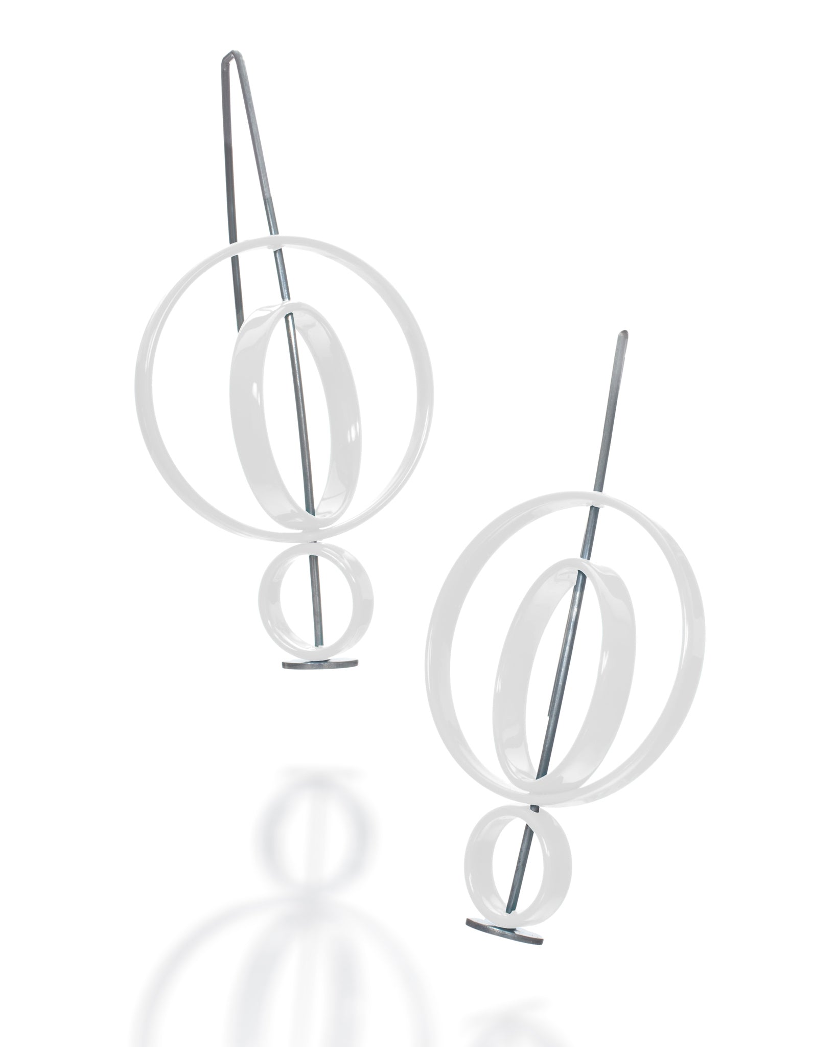 Moveable 3 Circle Earrings