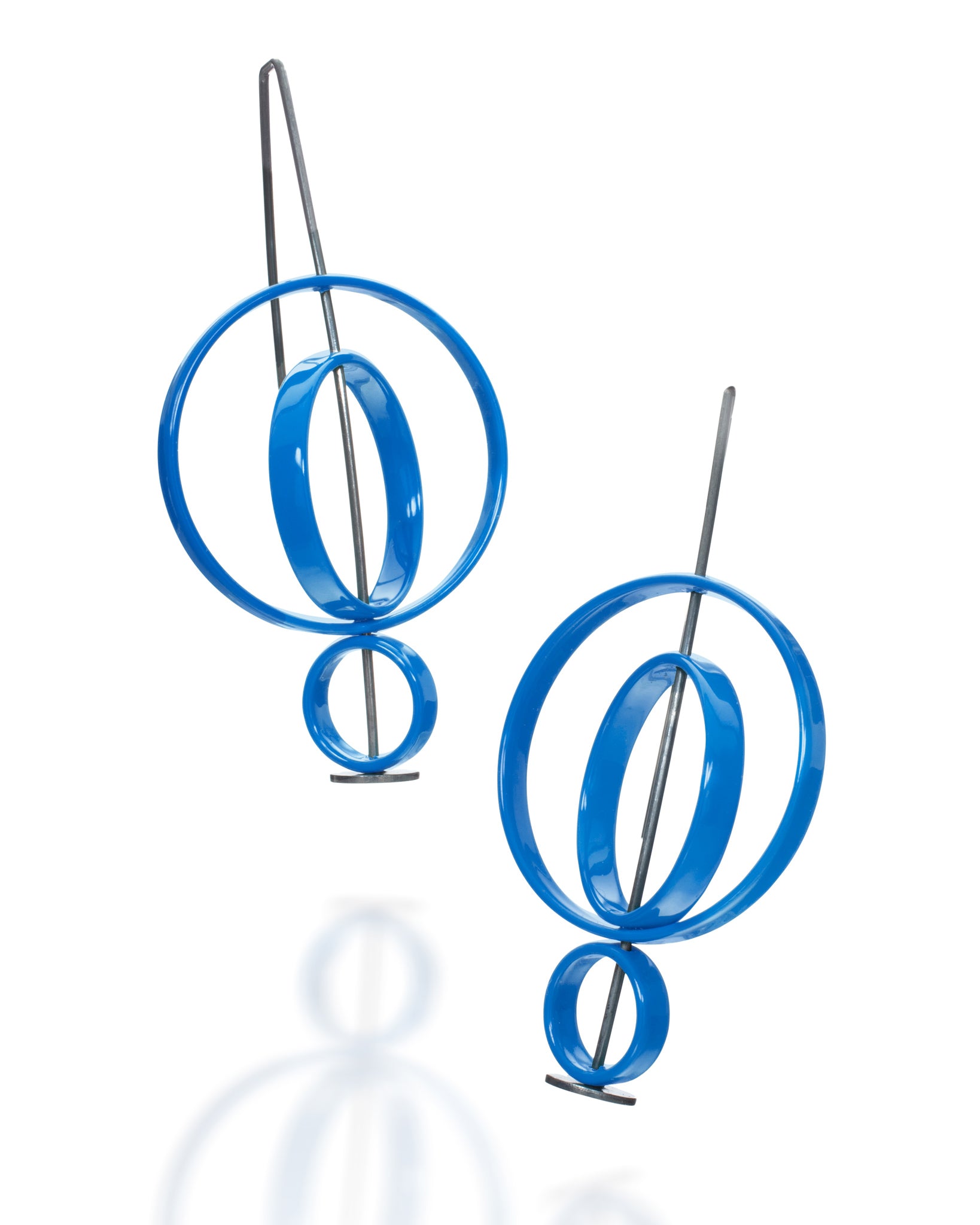 Moveable 3 Circle Earrings
