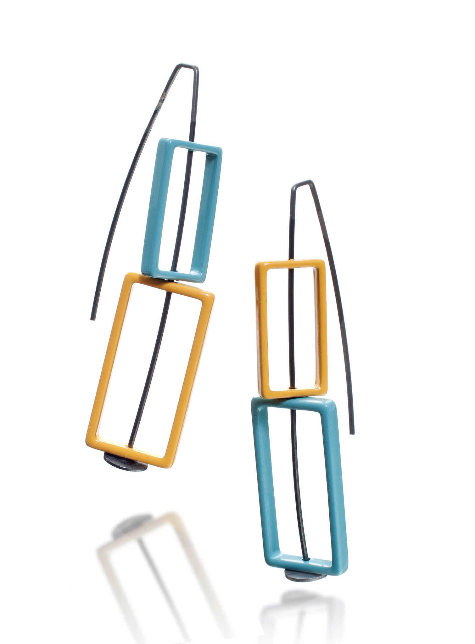 Double Rectangle Earrings