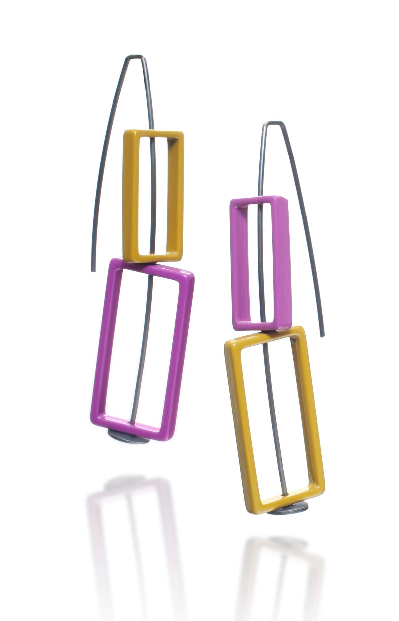 Double Rectangle Earrings