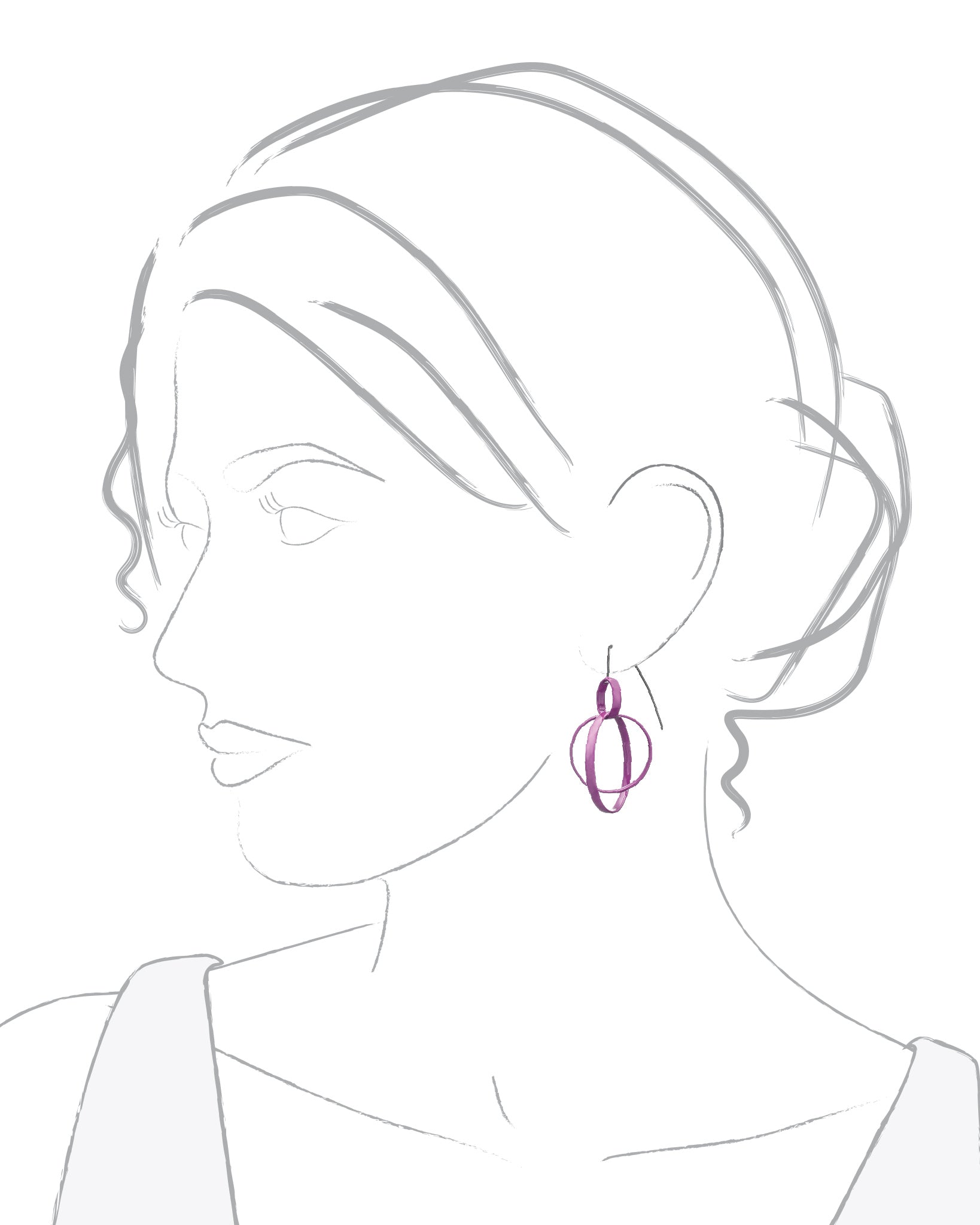 Small Top 3 Circle Earrings