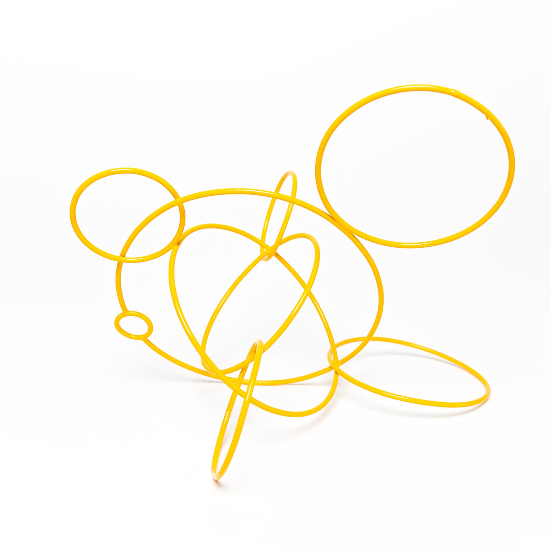 Circle Study Sculpture in Mustard