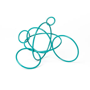 Circle Study Sculpture in Teal