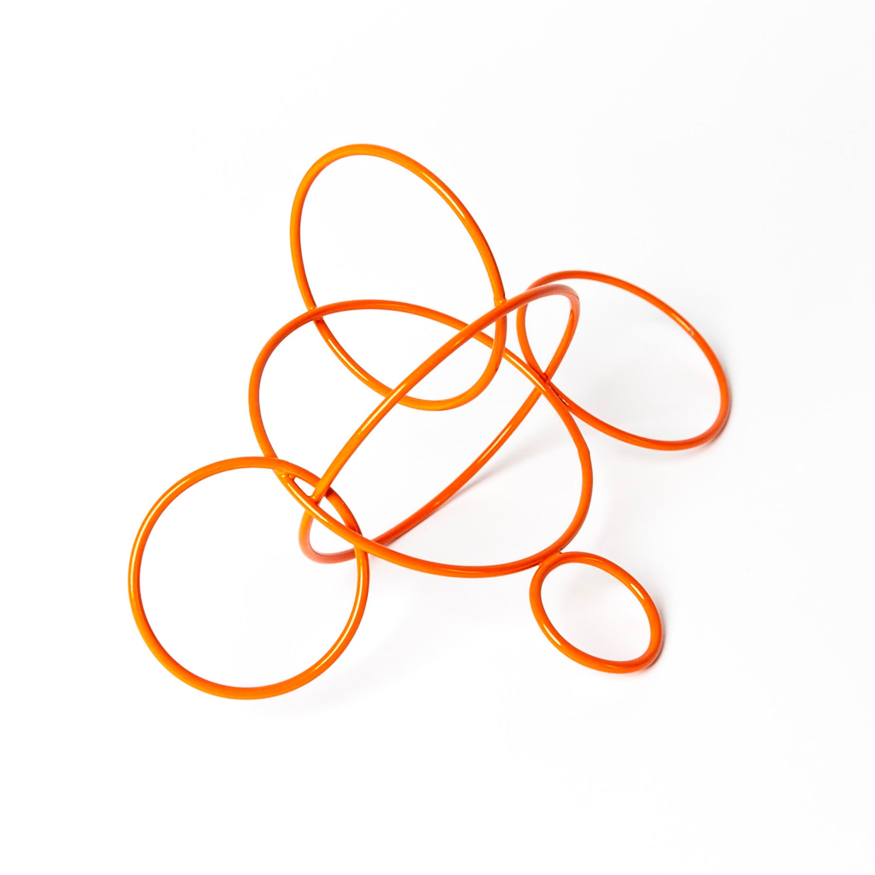Circle Study Sculpture in Orange