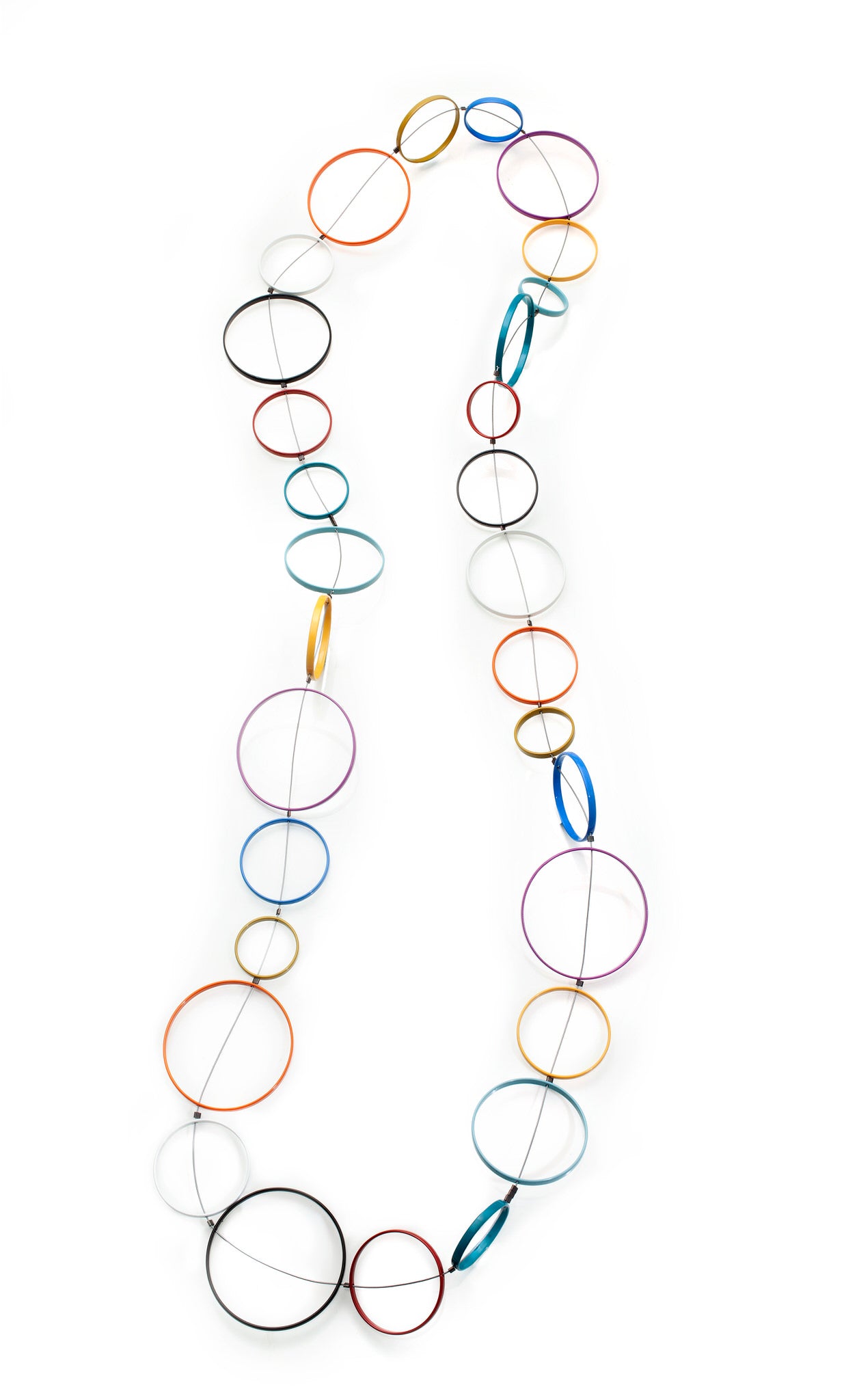 Multi-Colored Circle Necklace