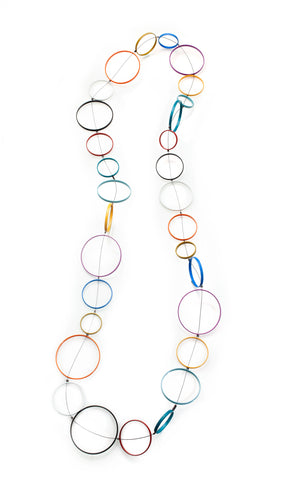 Multi-Colored Circle Necklace