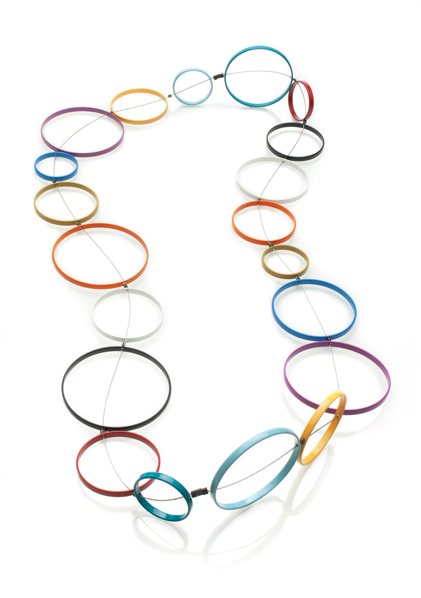 Multi-Colored Circle Necklace