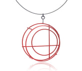 Medium Red Circle Structure Pendant