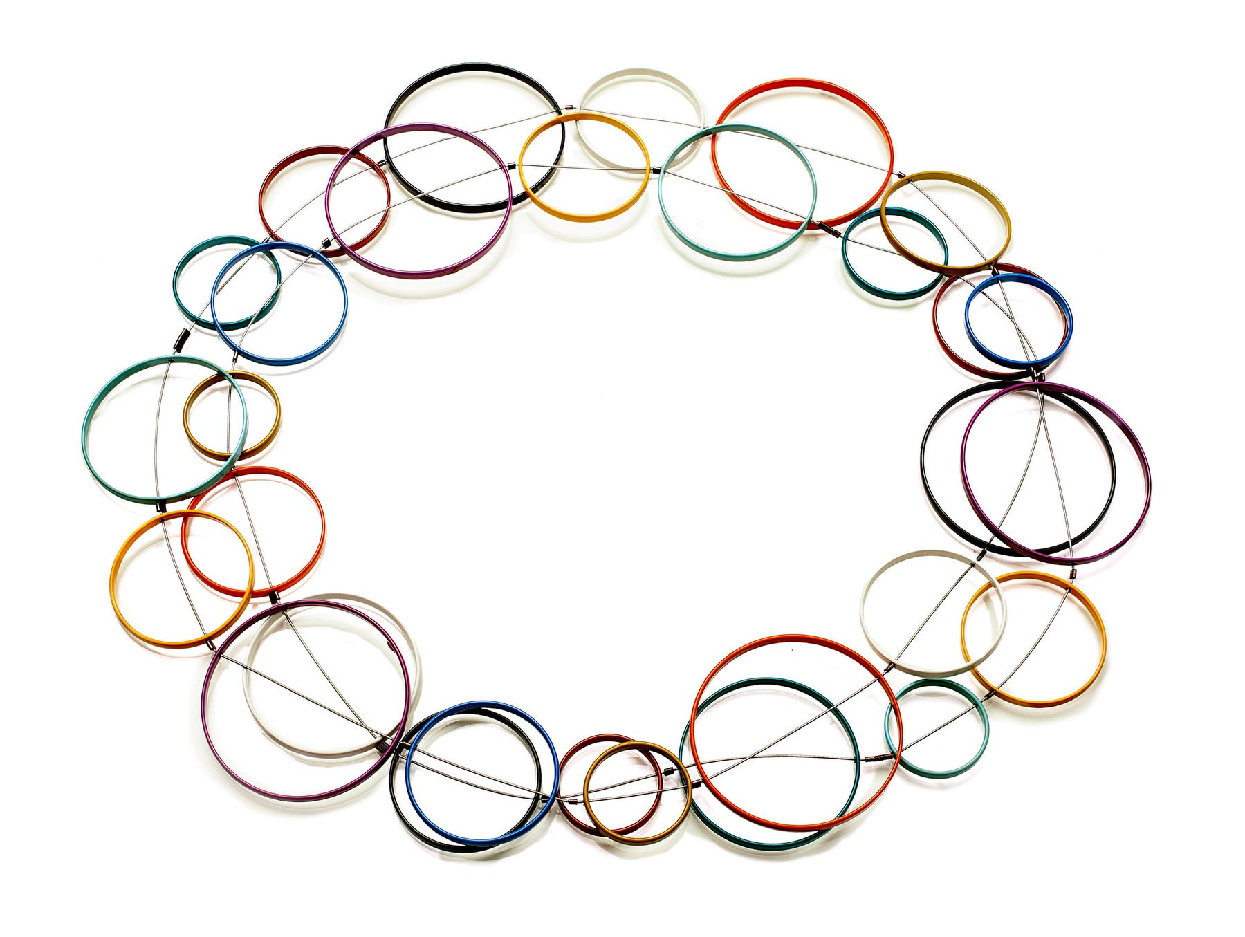 Multi-Colored Circle Necklace