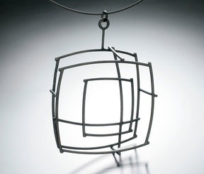 Square Structure Pendant in Sterling